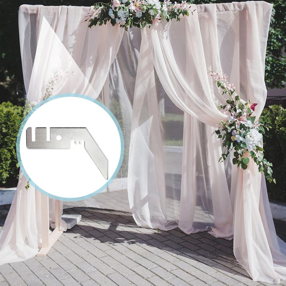 4/8Pcs 3 Inch Double Crossbar Valance Hanger Pipe and Drape Backdrop Stand Kit for Backdrop Pipe and Drape Backdrop Stand