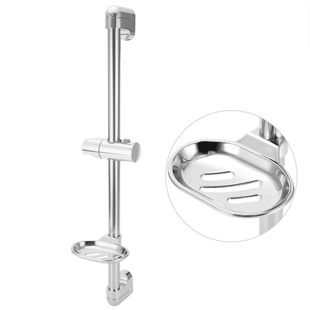 Stainless Steel Lifting Handhold Shower Head Holder Bracket with Soap Box G1/2
