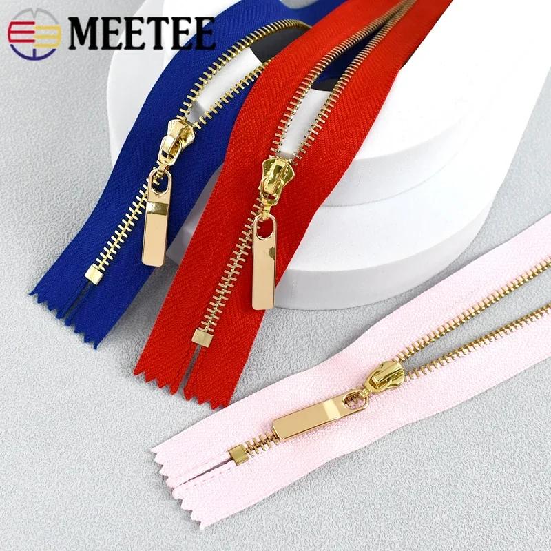 5/10 шт. №3 15-30 см Металлическая молния с закрытым концом для кошелька, сумочки, декоративная молния-застежка на одежду, карманы, аксессуар для шитья DIY