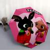 Personalized Name B-Bing Bunny3 Print Umbrella - Automatic Open/Close, Eight-Rib Durable Frame, Automatic Folding Umbrella