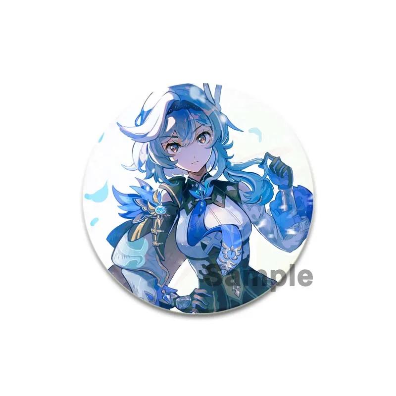 32/44/58 мм значки Eula аниме Genshin Impact броши ручной работы игровые персонажи значки на лацкан креативные значки с мультяшными фигурками аксессуары подарок