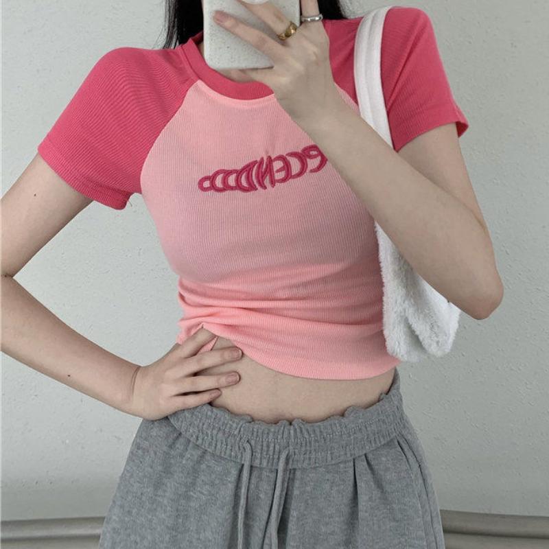 GMXIA Топы Spice Girls Slim Summer New Short Sleeve T Shirt Women Designs