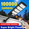 100000LM 4000W/2000W/500W Powerful Solar Led Light Outdoor Powerful Outdoor Motion Sensor Solar Lamp Garden Street Wall Lamp