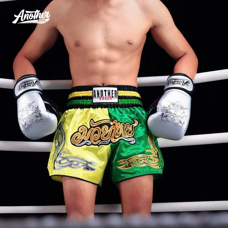 Boxing Shorts Men Women Muay Thai Training Fight Gear Dual-Tone Athletic Short Pants Sportswear