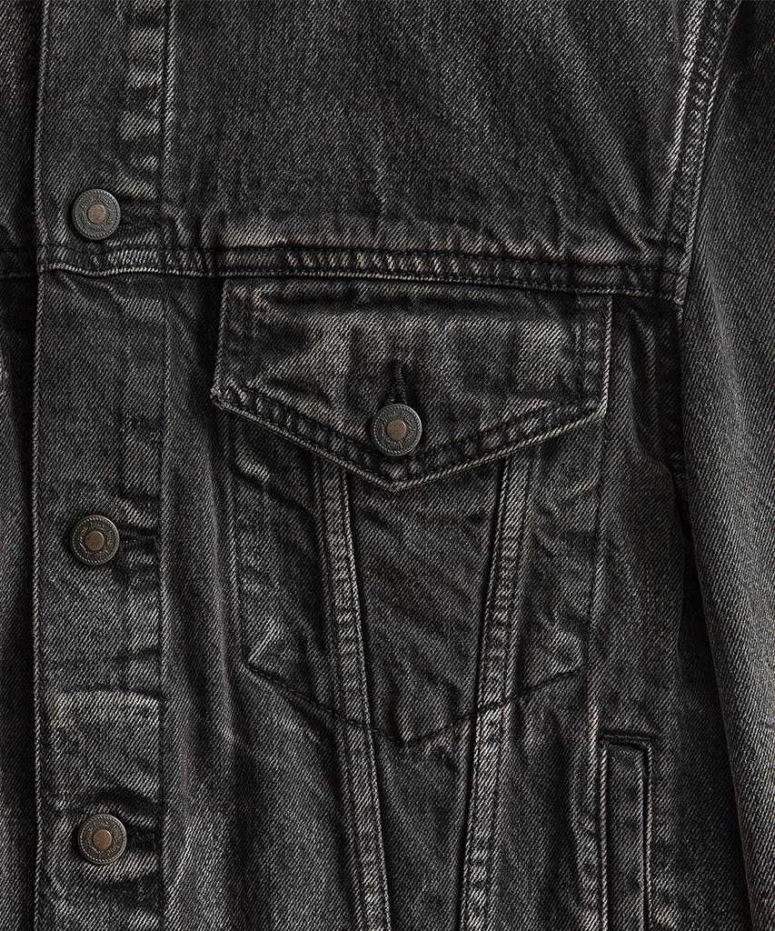 LMOOD Sherry Tencel Denim Trucker Jacket Burnt Black