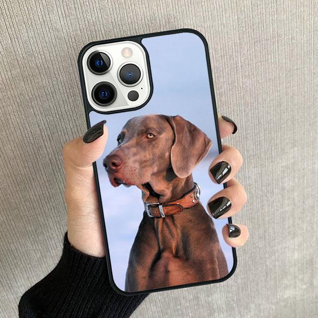 Weimaraner Dog Phone Case For iPhone 17 Air 16 15 14 plus 12 13 Pro max Soft Bumper Shell Cover coque