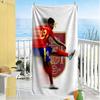 Lamine Yamal Spain's Soccer Star Action Beach Towel Quick-Dry Soft Microfiber Comfortable Lightweight