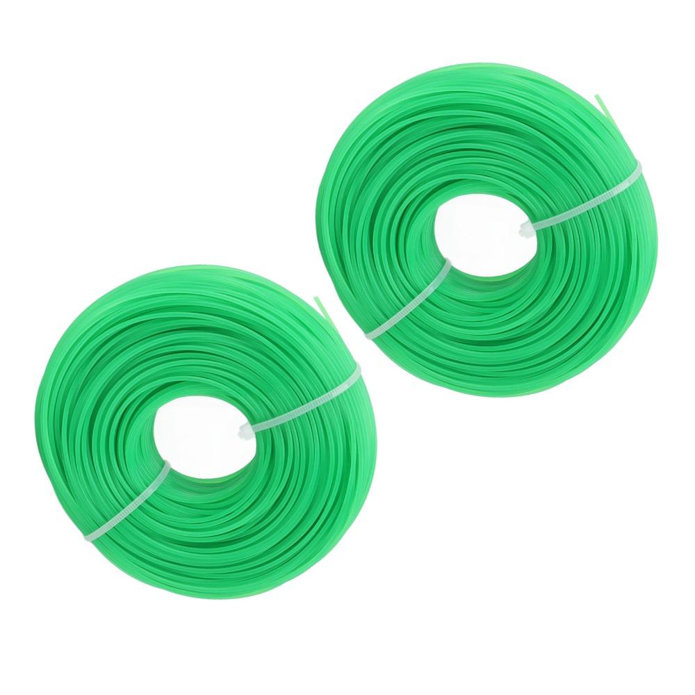 2PCS Compact Weed Eater String Green Nylon Trimmer Line Durable Grass Trimmer Line