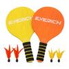 Wrapped Grip Beach Paddle Set Lightweight Beach Racket Set Shuttlecock Paddle  Backyard Play