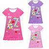 82870 Детское платье с короткими рукавами и принтом Steal a Brainrot 67 для девочек