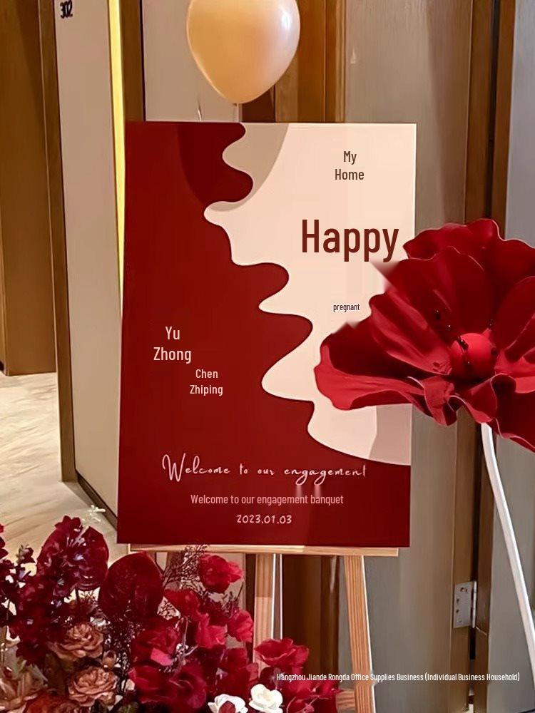 Китайский свадебный приветственный знак и указатель для украшения банкетов