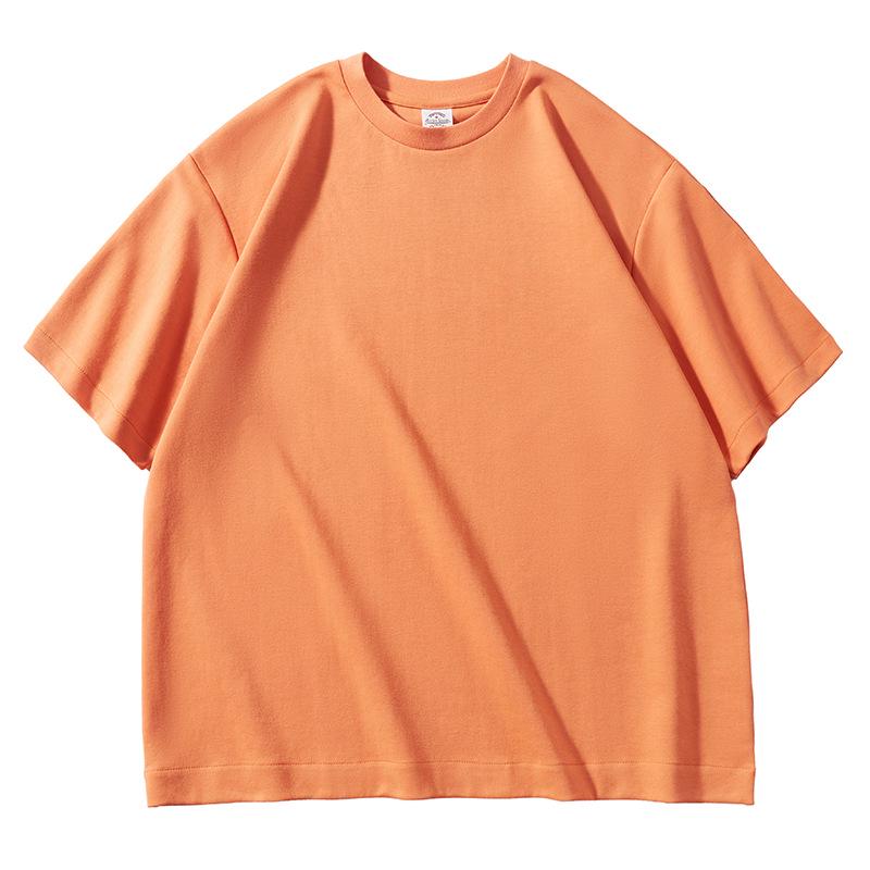 AG 300g Oversized Casual Drop Shoulder Heavyweight Custom Logo Short Sleeve Crew Neck Solid T-shirt