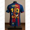 Yamal #19 Cartoon Jersey 3D Printed Football Shirt Fan Edition Red Blue Soccer Kit Limited Streetwear Style