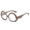 Anti-Blue Cross Large Frame Flat Glasses Women'S Elegant Glasses Frame Glasses Frame