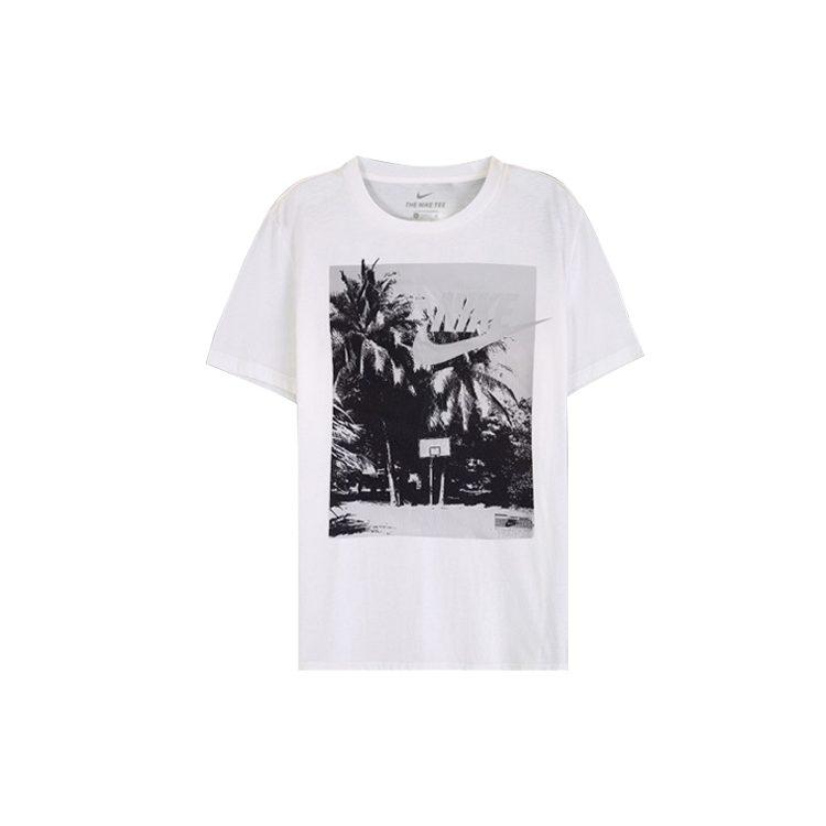 Nike T Shirts Men's Crew Neck Moderate Straight Fit CD1295-100