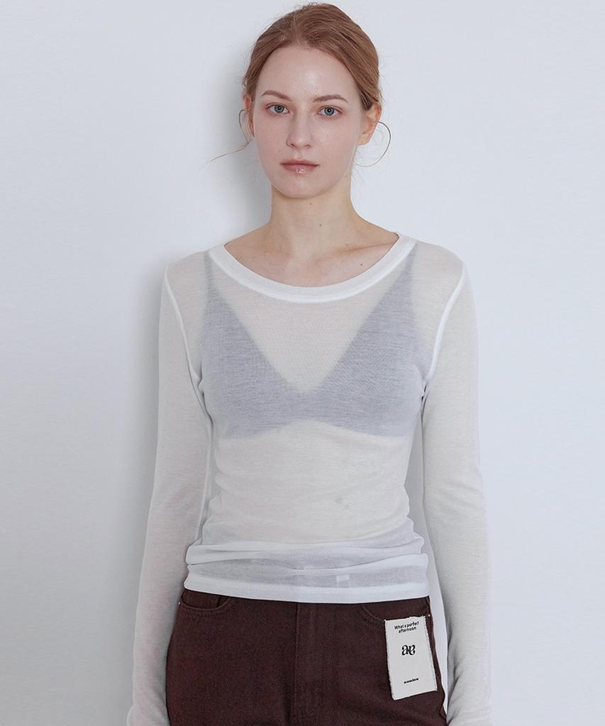 NON AND NON Flowy Tencel Layered T-Shirt_N6Sts0371