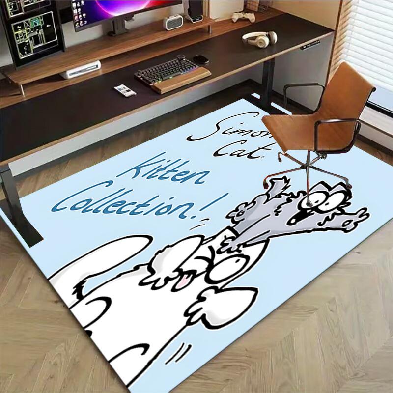 1PC Simon's Cat Kitten Collection! Carpet Ultra Soft, Thick & Absorbent, Non Slip Machine Washable Mat for Entryway