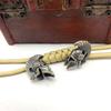 Brass Spartan Helmet Paracord Rope Beads Pendant Outdoor Tool Jewelry Accessory