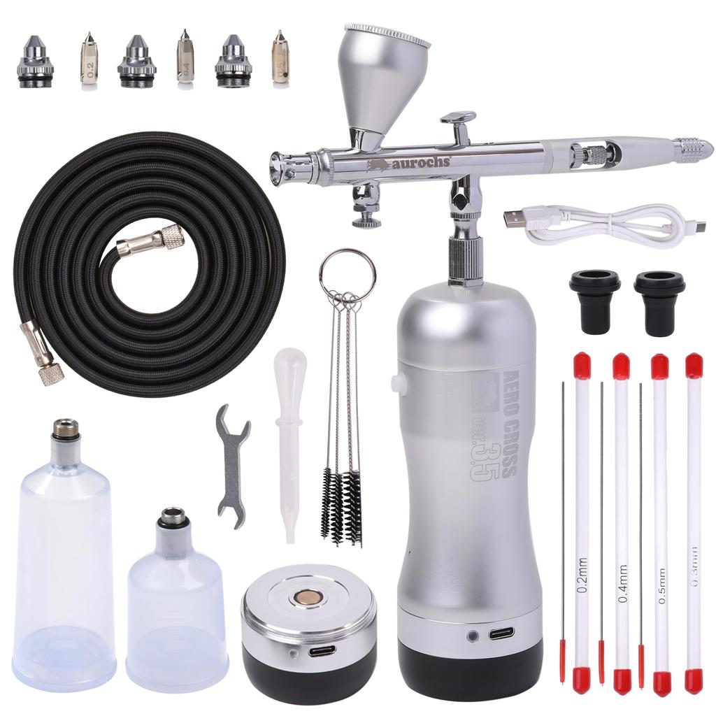 Appliance Criticism Rechargeable Airbrush Category BEST BUY Aurochs Rechargeable Airbrush Aerocross Cordless Double Action Handpiece Compressor