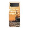 fishing Phone Case For Samsung Galaxy Z Flip 3 4 5 Hard Folding Clear PC Bumper For Samsung Z Flip 6 Back Cover