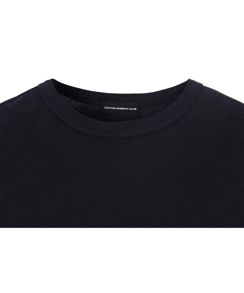 COTTONREBIRTHCLUB Basic Long Sleeve T-Shirt (Navy)