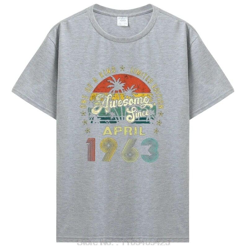 Потрясающая футболка с подарками на день рождения с 1963 года, футболка унисекс с графическим рисунком, хлопковые футболки, одежда 1963 года рождения