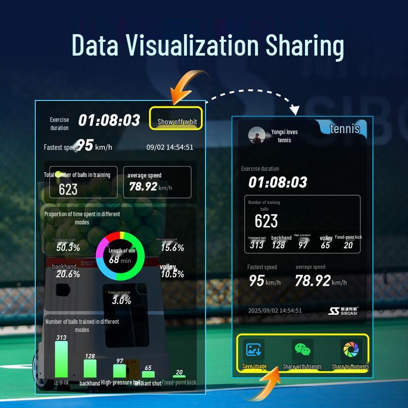 Siboasi T7 Pro AI Smart Tennis Ball Machine