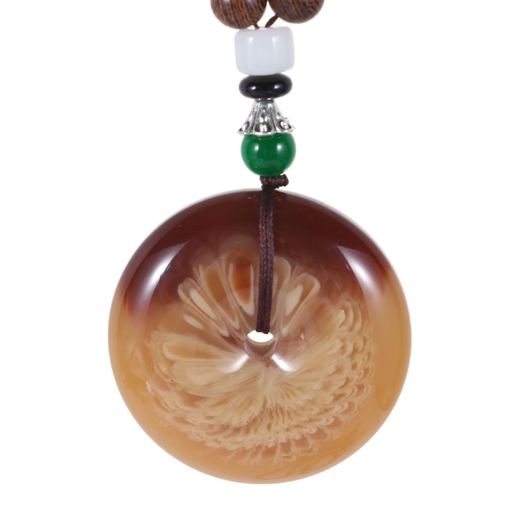 Винтажные этнические украшения для вечеринки, ручная работа, буддийская мала, деревянные бусины, подвеска в виде рога, рыбы, Непал, ожерелье