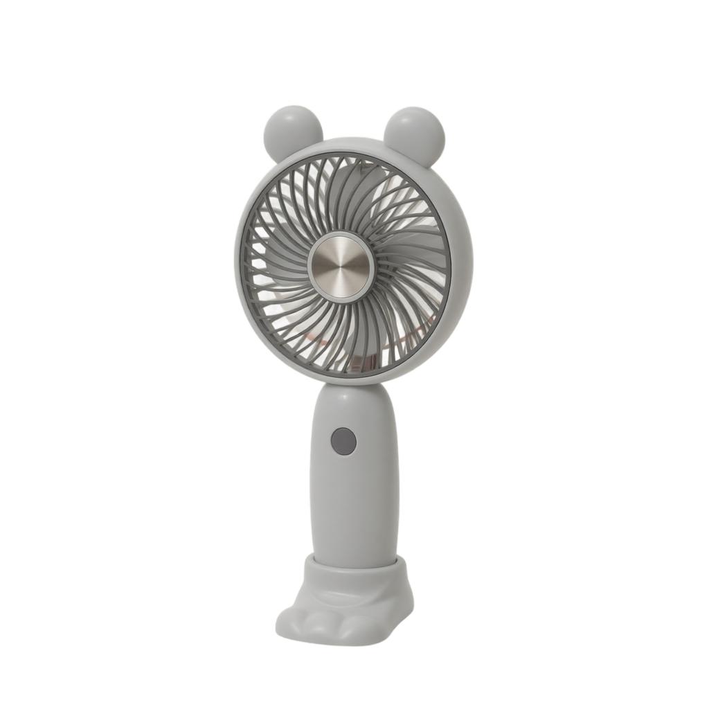 Portable Rechargeable Desktop Fan with Cartoon Ear Design USB Mini Handheld Fan for Personal Cooling Indoor Outdoor Use