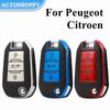 TPU Car Flip Key Case Cover Shell Fob For Peugeot 208 3008 308 508 408 2008 307 4008 For Citroen C4 C3 C6 CACTUS C8 Accessories