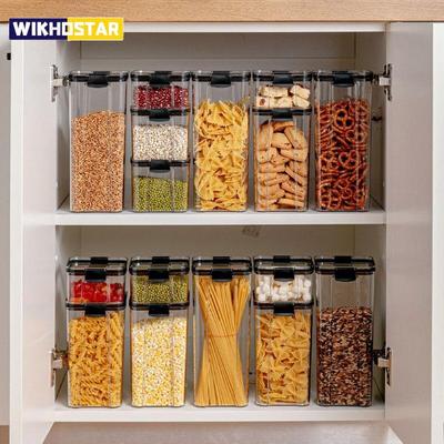 460/700/1300/1800 мл Контейнер для хранения пищевых продуктов Пластиковые герметичные банки Кухонный ящик для хранения Прозрачные резервуары для хранения пищевых продуктов