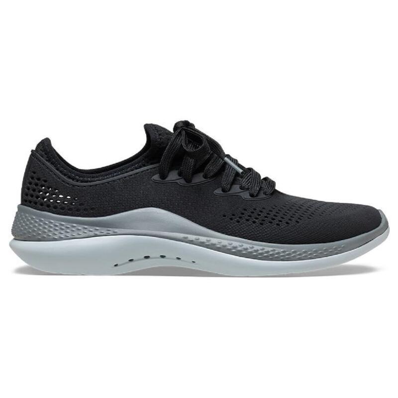 Crocs LiteRide 360 Lightning Shoes Походные сандалии на шнуровке Низкие Повседневная обувь для образа жизни Женские Черные Серые