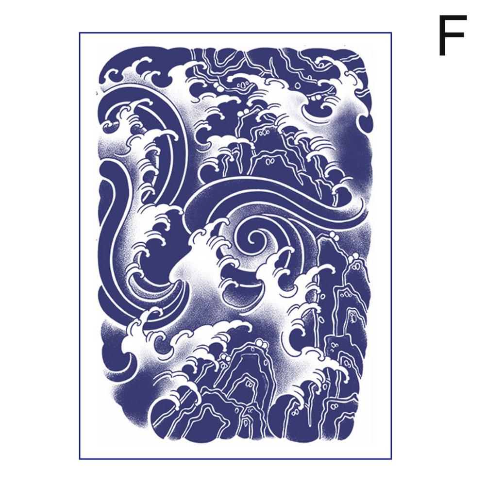 Сок травяной татуировки пластырь наполовину постоянный стирка не может удалить его водонепроницаемый и не отражающий рука сакуры кои рыба самец