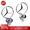 Car Sticker Star Bonnet Chrome Badge 44mm Car Front Hood Emblem Logo For Mercedes Benz C E S Class W204 W205 W211 W212 W213 W220