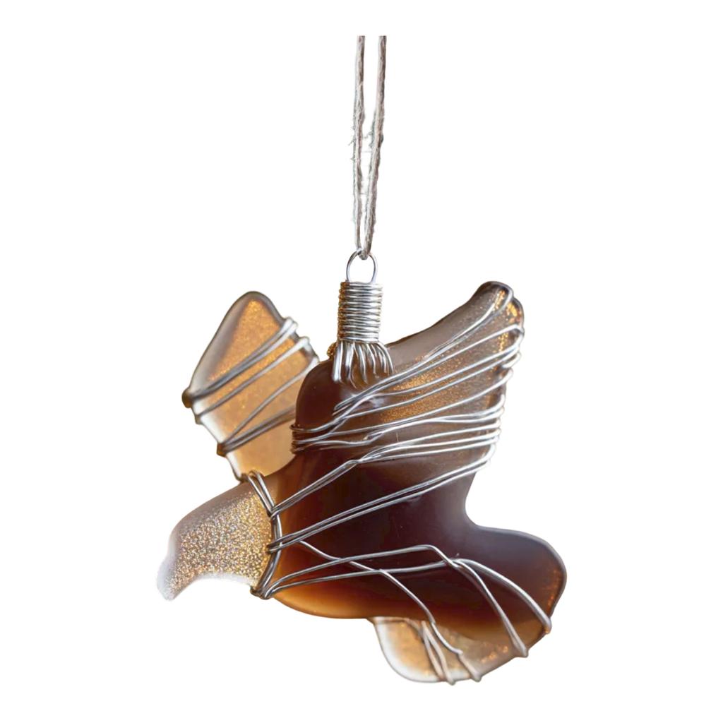 Акриловая подвеска в виде птицы, плоская 2D-подвеска, рождественское декоративное украшение.