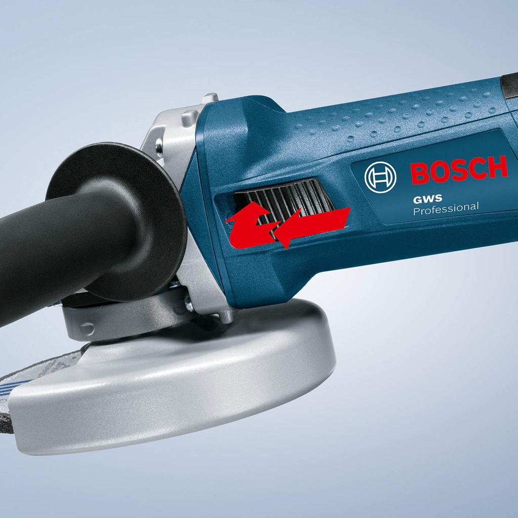 Профессиональная шлифовальная машина Bosch GWS7-100N с дисковым шлифовальным кругом 100 мм