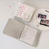 Bow A5/A7 Binder Notebook Cover Balletcore Photocard Cover Soft Loose Leaf Photo Album Cover  Work
