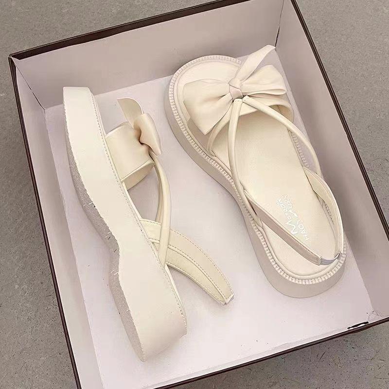 Босоножки на платформе женская верхняя одежда лук 2024 новое лето римская хрень чувство фея ветер слово ремень женская обувь