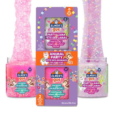 Набор слаймов Animal Party Goo, 2 готовых слайма 2162070 ELMER'S Elmer's