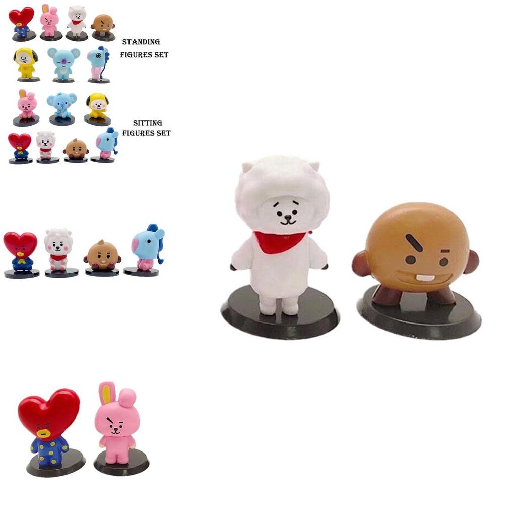 Bts Bt21 7 шт./набор Фигурки-украшения для детского монитора Топпер для торта Игрушки Подарок