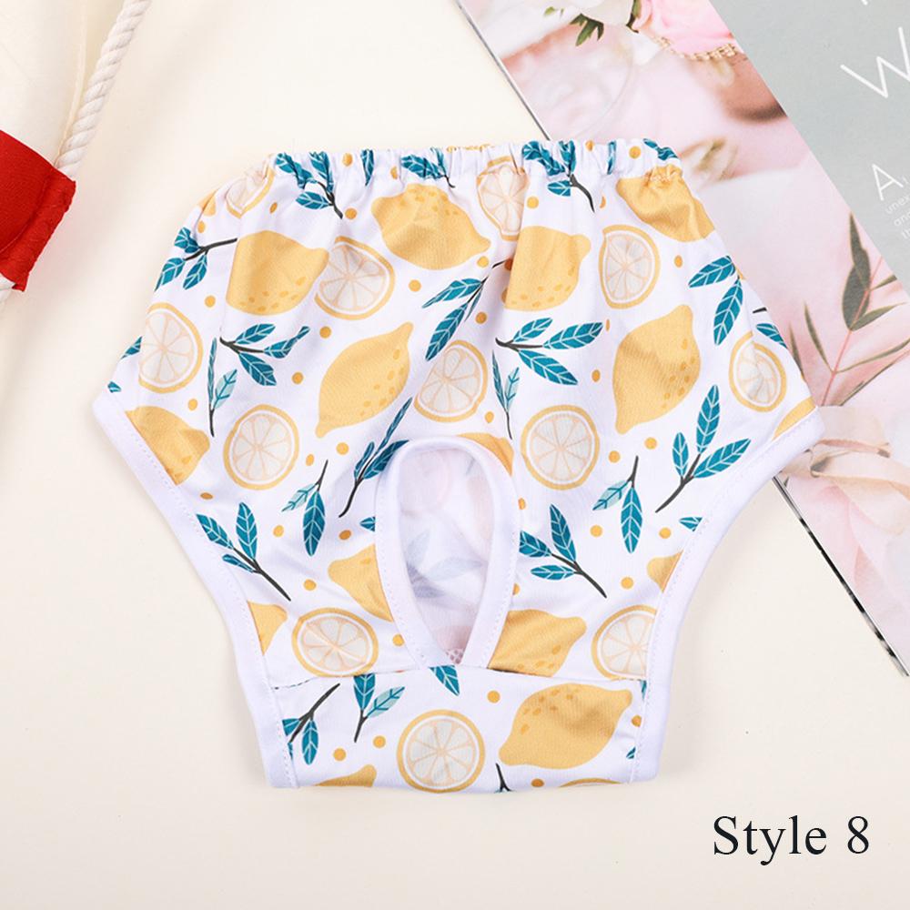 Физиологические штаны для домашних животных, впитывающие подгузники для собак, узор, нижнее белье для домашних животных, дышащая многоразовая одежда для собак, эластичные штаны для щенков