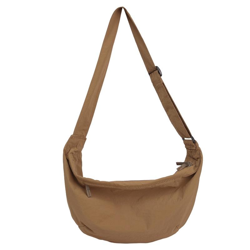 Lazy Wind Dumpling Bag New Lightweight Nylon Messenger Bag Trendy Brand Couple Casual Household Shoulder Bag