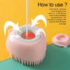 Pet Shower Brush Silicone Material Dog Bath Massage Hair Cleaning Brush Can Be Filled With Bath Gel Pet Cleaning Products