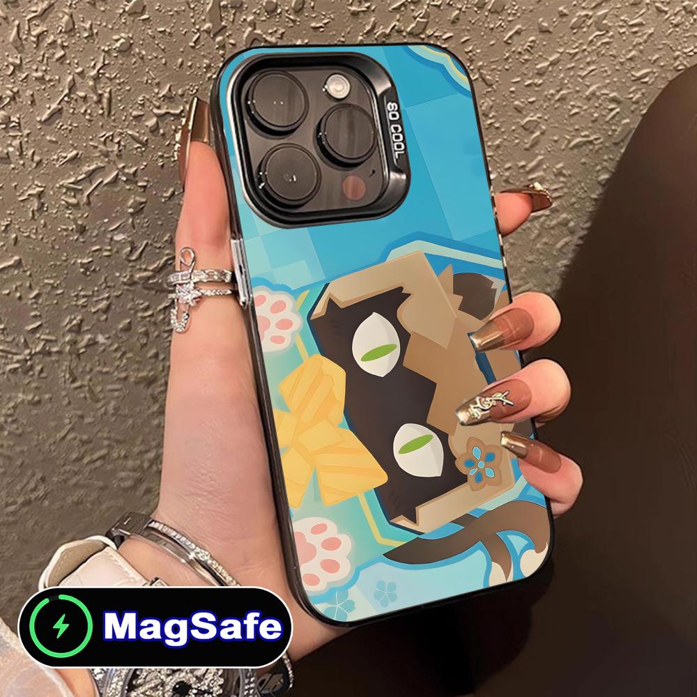 Game GI Kirara Mobile Phone Case for iPhone 17 16 15 14 13 12 11 Air Pro Max Plus MagSafe Translucent Colorful Cover Pretty