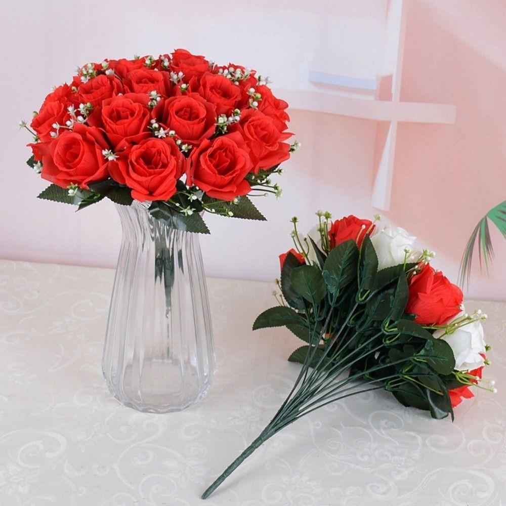 18 Heads Real Happy Lucky Flower 8 Colors Crystal Grass Bouquet  Home Decorative
