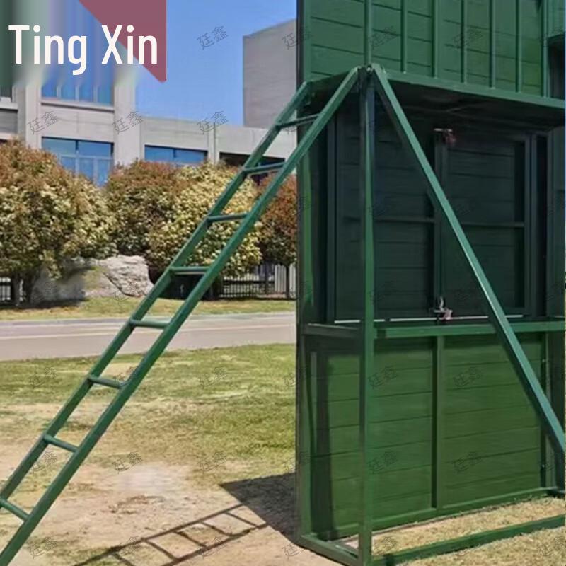 Outdoor Flat House Climbing Wall Obstacle