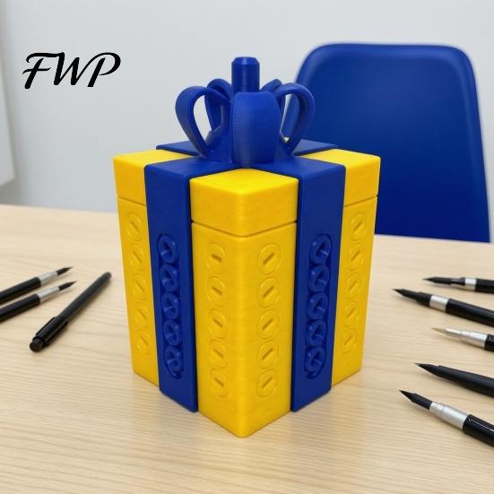 Sturdy 3D Printed Gift Cases Puzzle Box with Hidden Storage Compartment for Pranks And Multi Step Unboxing Puzzles Party Surprises, Reusable
