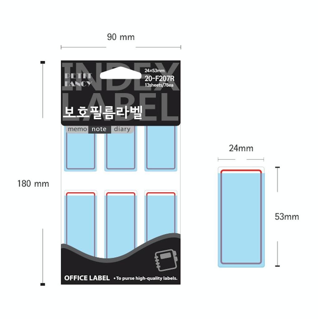 Petit Fancy Защитная пленка Наклейки с индексными этикетками (по 10 шт. каждая) Индексная этикетка / Этикетка категории / Офисная этикетка / Наклейки с метками / Инструменты для маркировки — 42 варианта