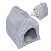 Four Ssons Pet House with Constant Temperature Hting Pad Detachable Washable Cover 35C to 55C Soft Overht Prevention Auto Power Off Cat Cave