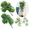 Plastic For Wedding Ornaments Garden Home Decorations Branches Silk Cloth Bamboo Leaf Plant Leaves